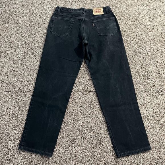 Vintage Levi's 550 Jeans Mens 36x32 Black Relaxed Fit Tapered Leg Made USA 90s - Picture 1 of 10